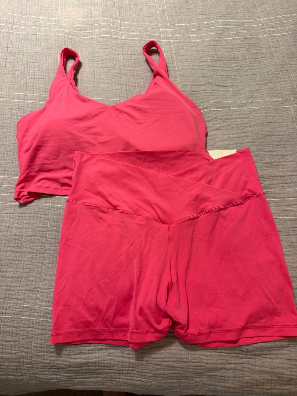 Aerie OFFLINE Longline Sports Bra and Bike Shorts